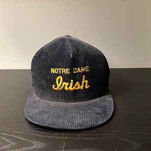 Vintage Notre Dame Corduroy SnapBack